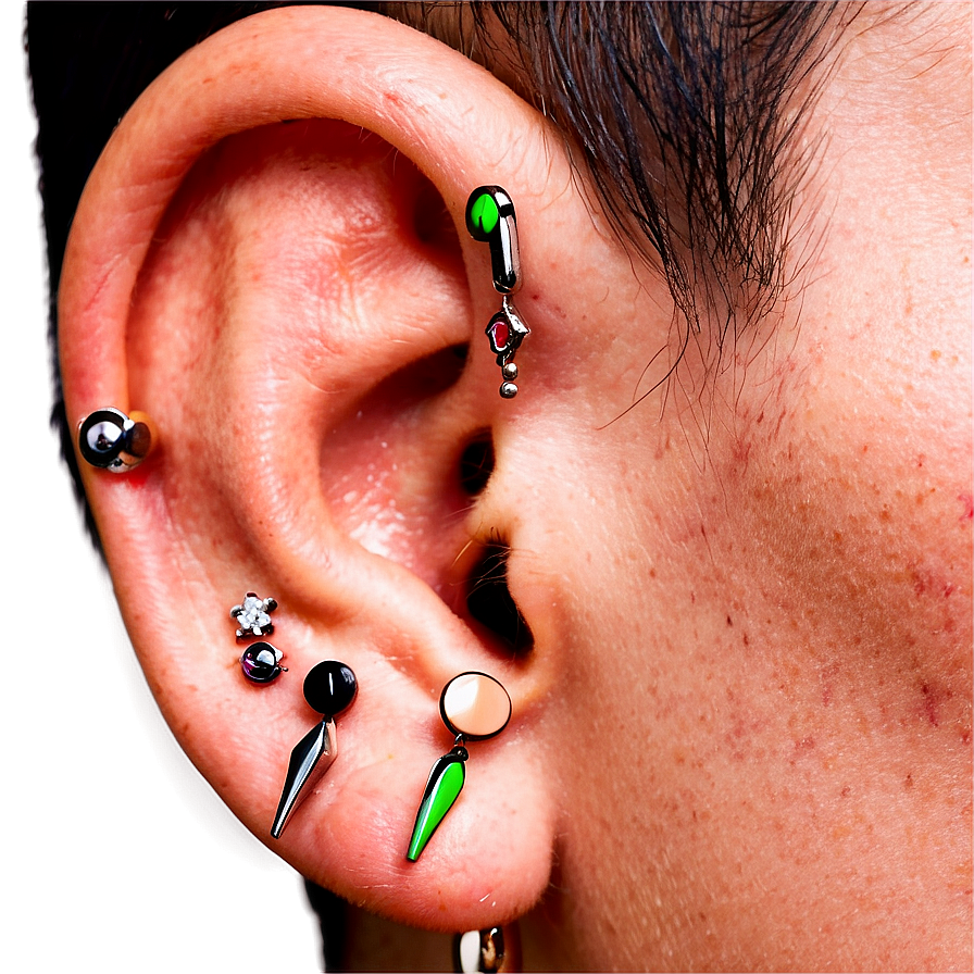 Ear Piercing Placement Guide Png 06272024 PNG image