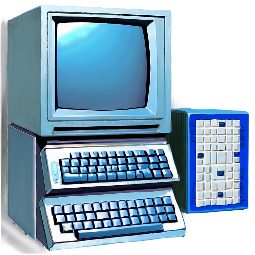 Early 90s Computer Technology Png Hbs80 PNG image