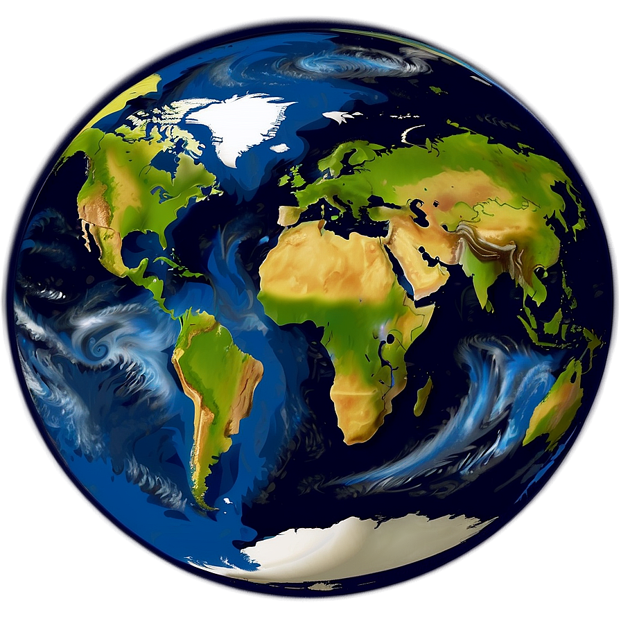 Earth At Night Cartoon Png Oyw61 PNG image