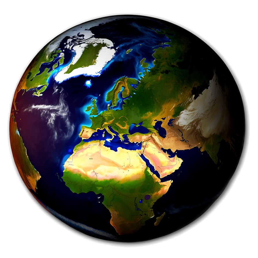 Earth At Night Png 06112024 PNG image