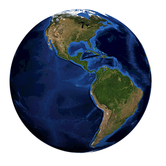 Earth Western Hemisphere PNG image