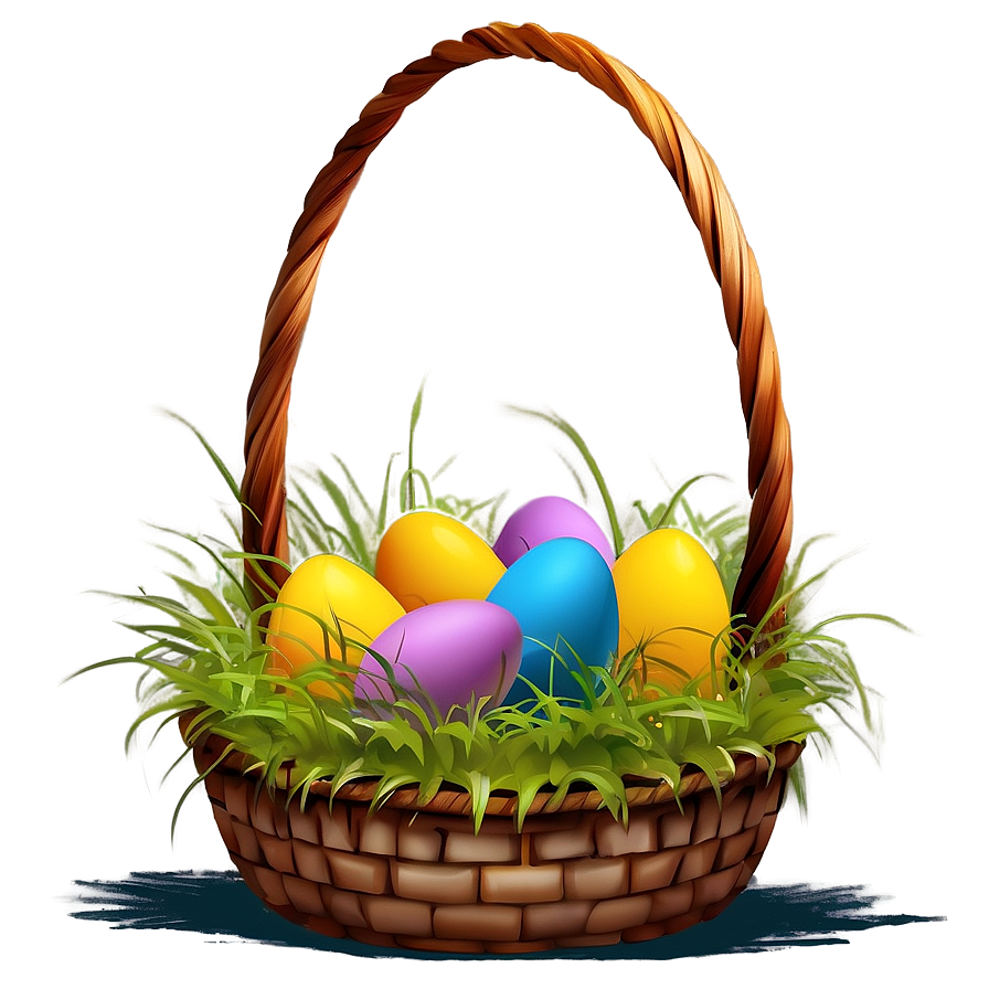 Easter Basket Grass Png Wcm49 PNG image