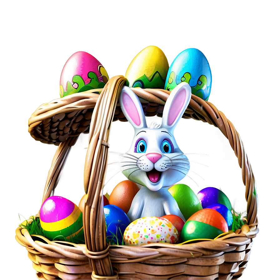 Easter Bunny Basket Png 05212024 PNG image