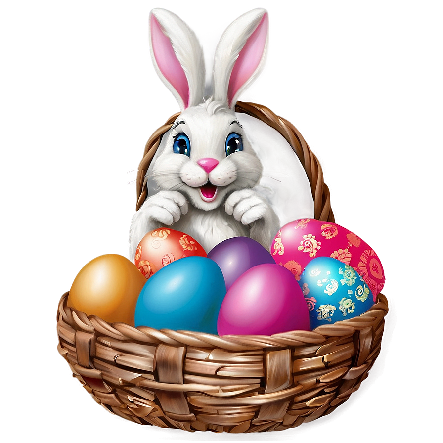 Easter Bunny Basket Png 05212024 PNG image