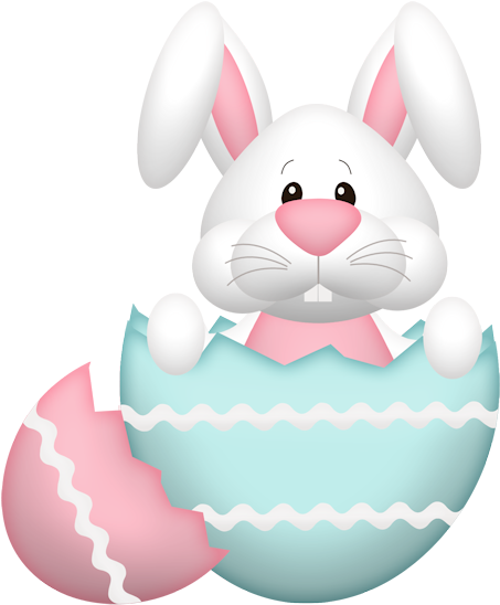 Easter Bunnyin Egg Graphic PNG image
