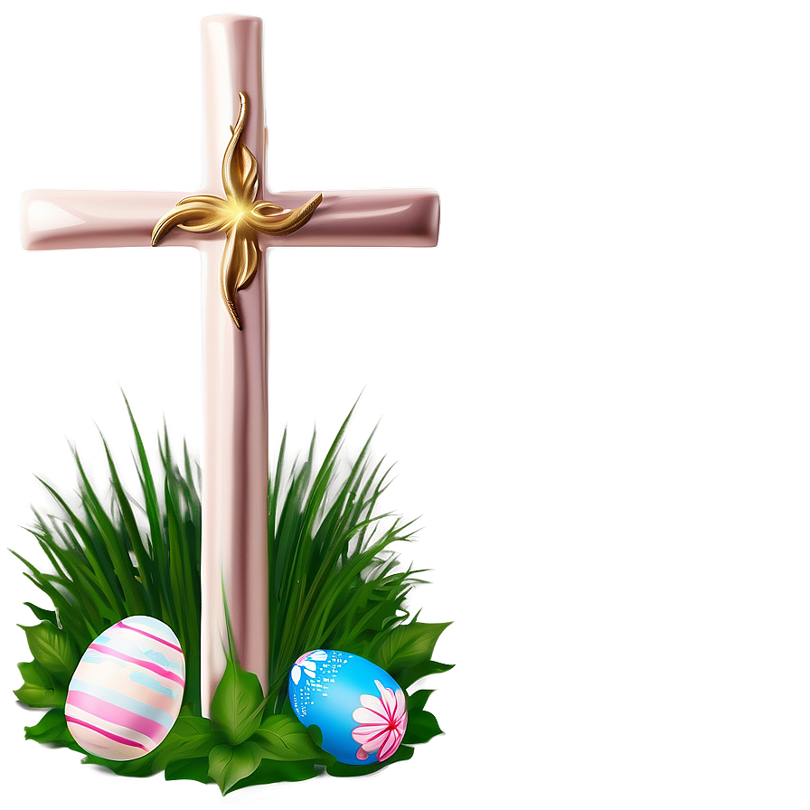 Easter Cross Religious Png 05212024 PNG image