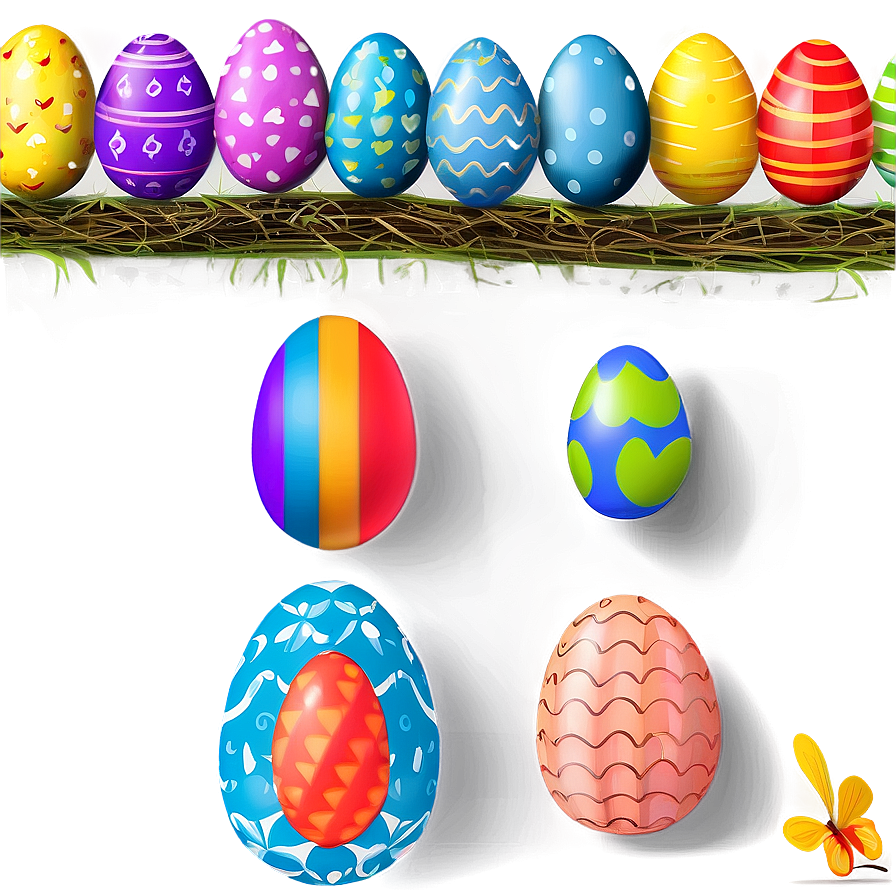 Easter Egg Border Png 18 PNG image