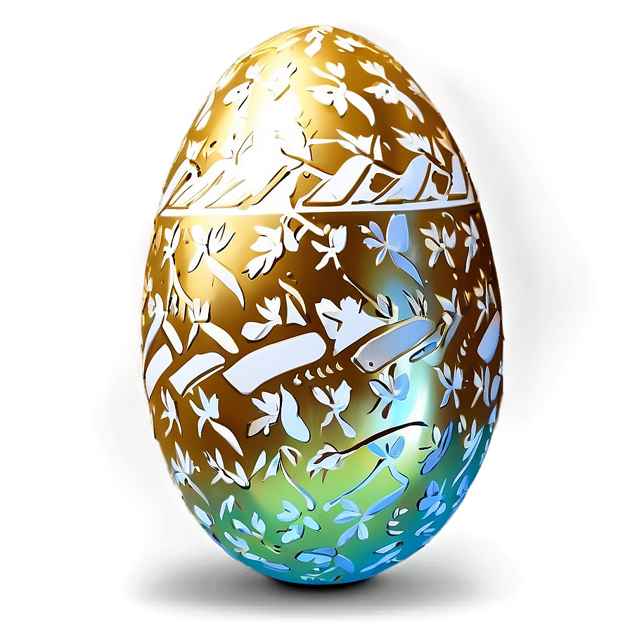 Easter Egg Gold Png Sel PNG image