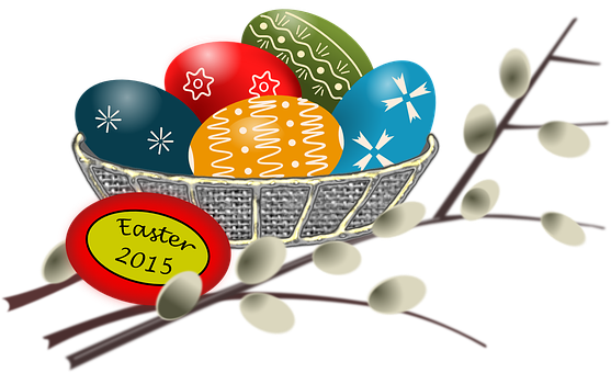Easter Eggsin Basket2015 PNG image