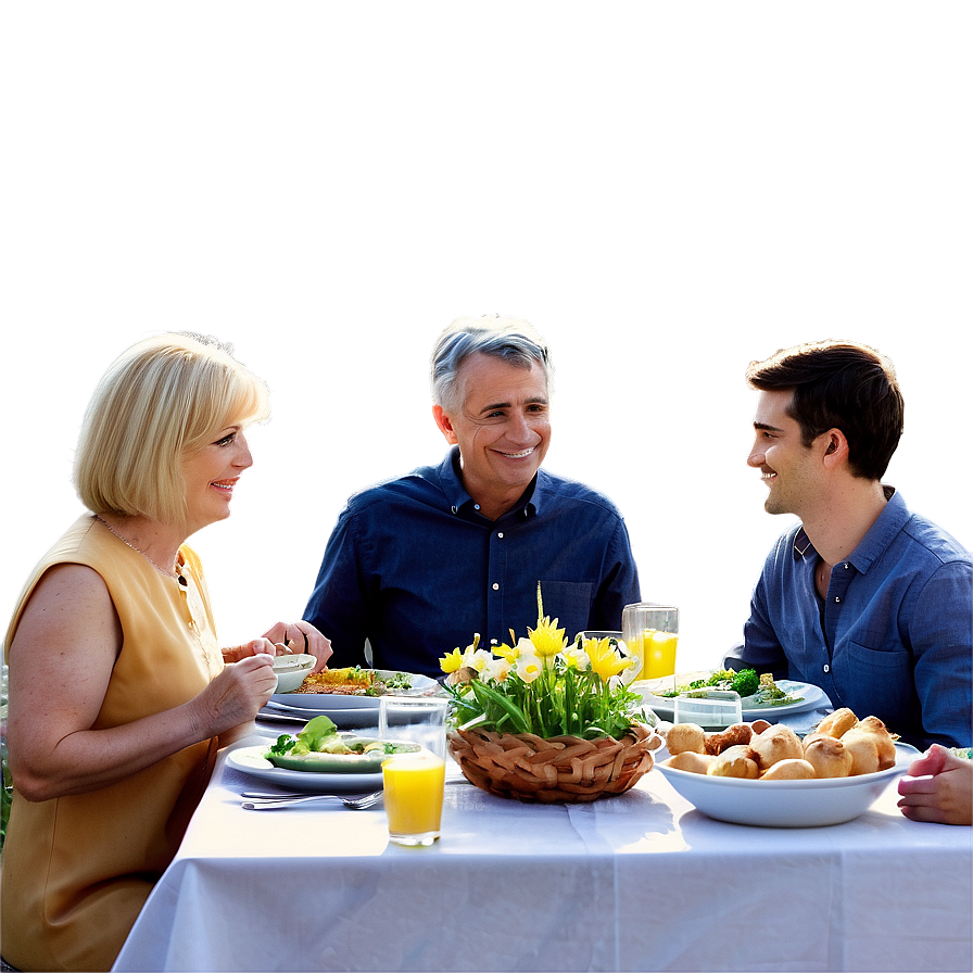 Easter Family Dinner Png Ipc PNG image