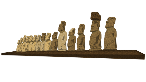 Easter Island Chocolate Moai PNG image