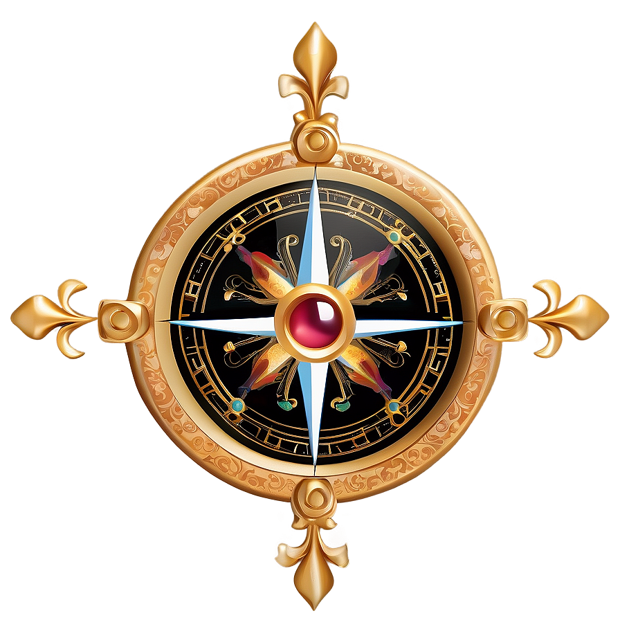 Eastern Inspired Compass Png 14 PNG image