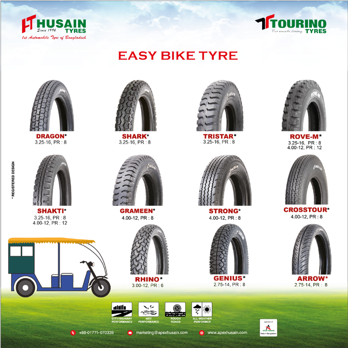 Easy Bike Tyre Collection Husain Tourino PNG image