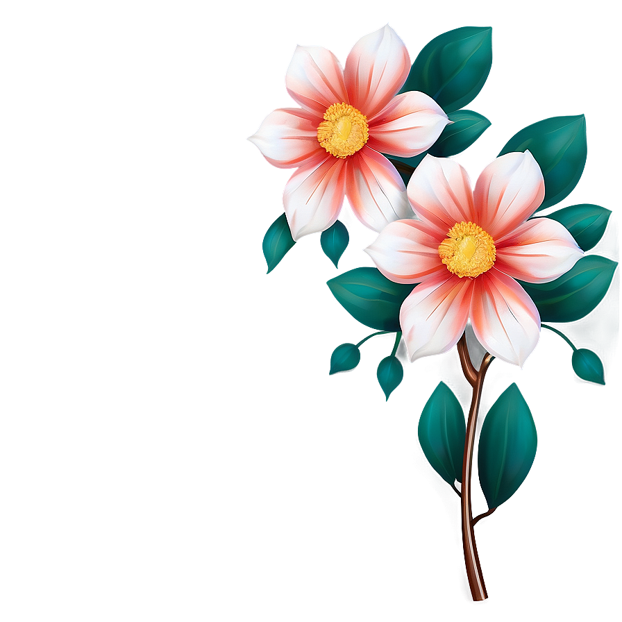 Easy Blossom Design Png Dhp92 PNG image