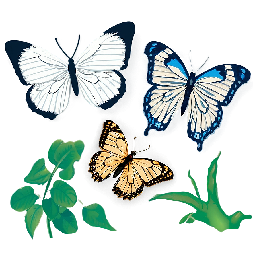 Easy Butterfly Outline Png Yvx PNG image