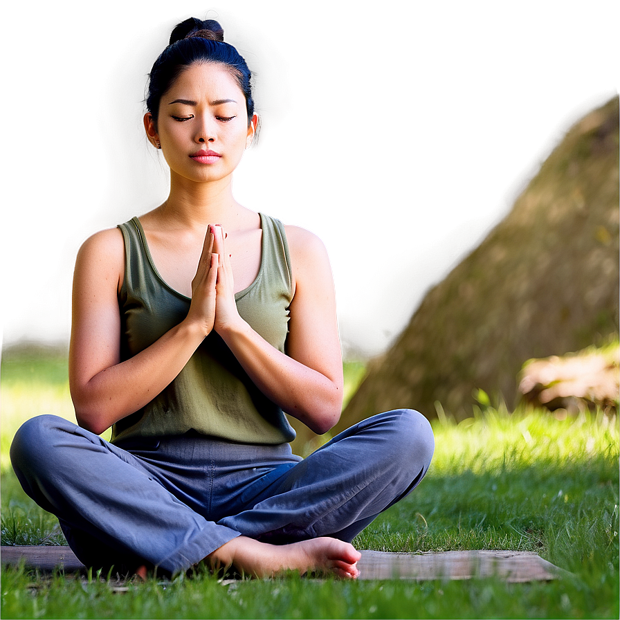 Easy Meditation Techniques Png Rxf PNG image