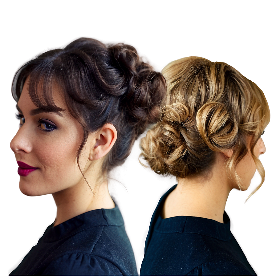 Easy Perm Hair Updos Png 44 PNG image