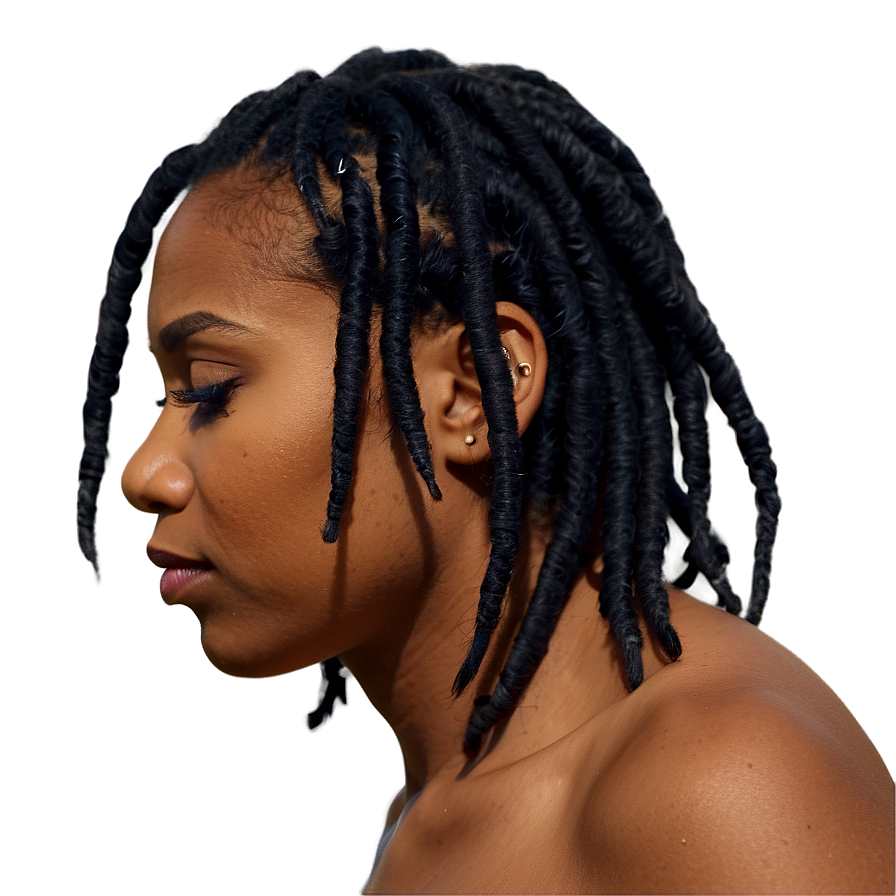 Easy Short Dreads Tutorial Png 37 PNG image