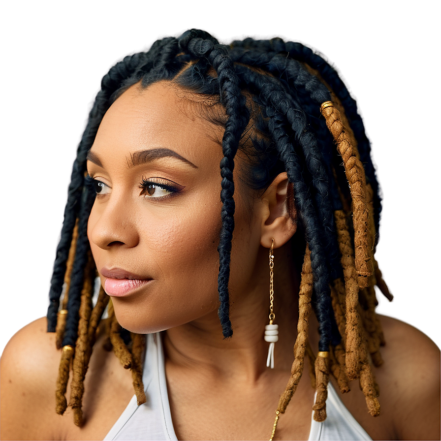 Easy Short Dreads Tutorial Png Vfw54 PNG image