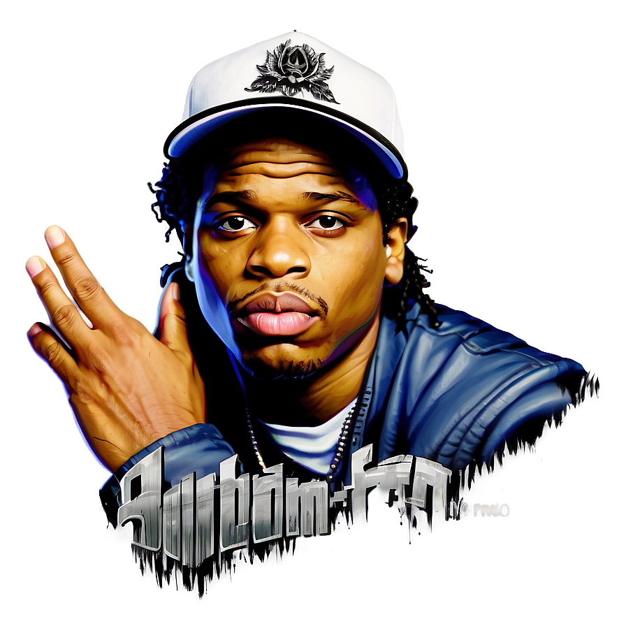 Eazy E Portrait Png Pta PNG image