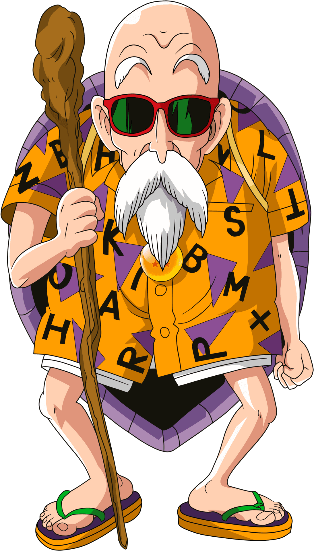 Eccentric Old Man Cartoon Character PNG image