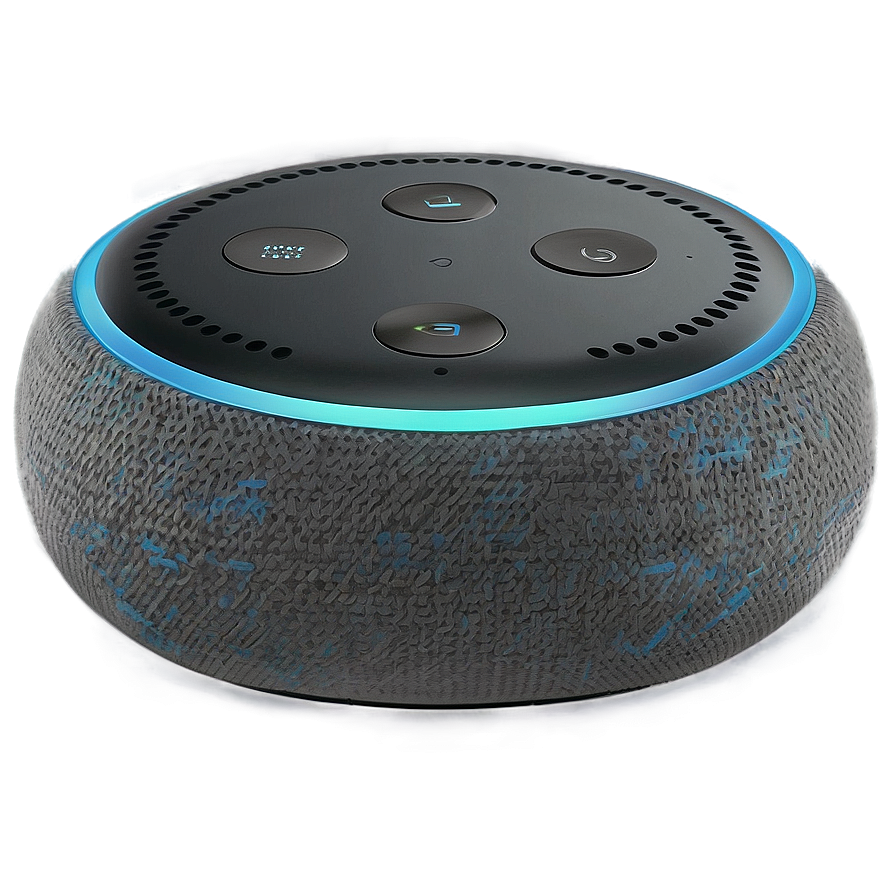 Echo Dot Smart Speaker Heather Gray Png 40 PNG image