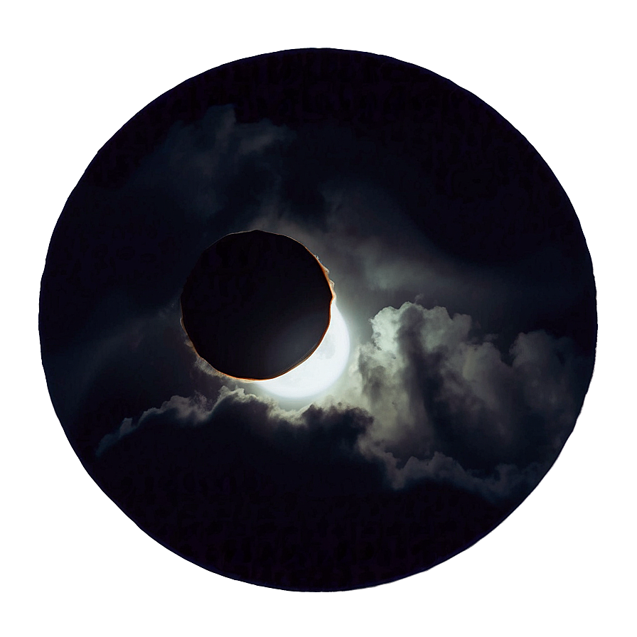 Eclipse Through Clouds Png Wao PNG image