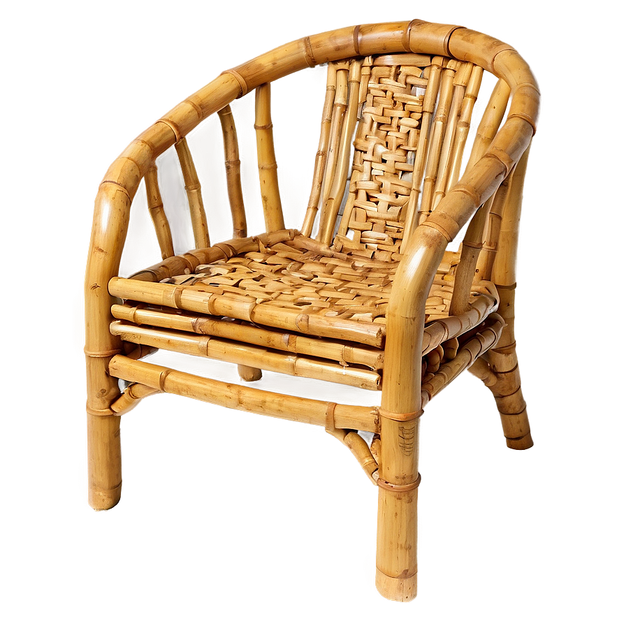 Eco-friendly Bamboo Armchair Png 06262024 PNG image