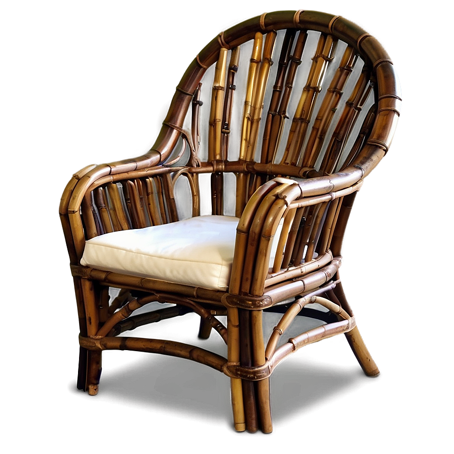 Eco-friendly Bamboo Armchair Png Tsn23 PNG image