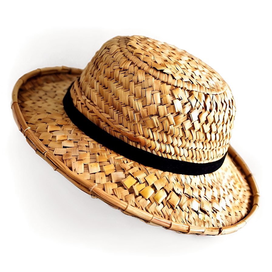 Eco-friendly Bamboo Farmer Hat Png 06212024 PNG image