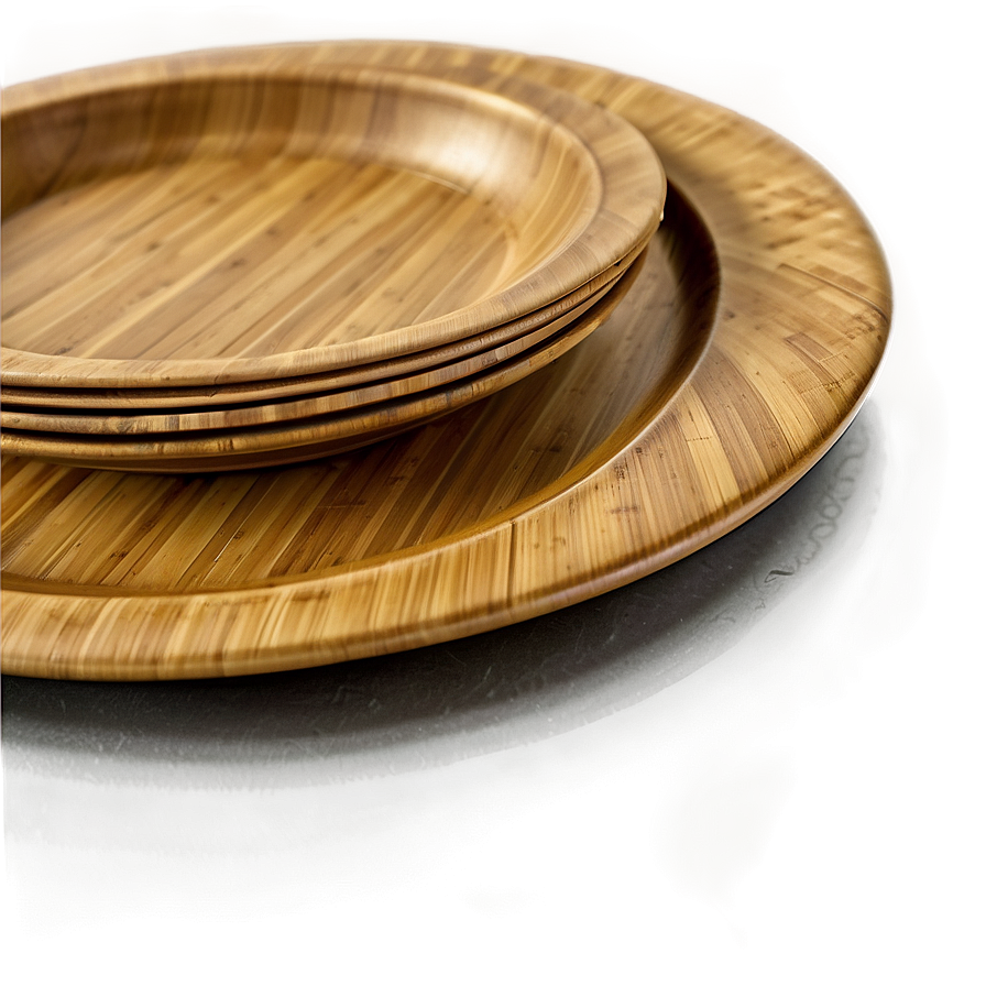 Eco-friendly Bamboo Plates Png 97 PNG image