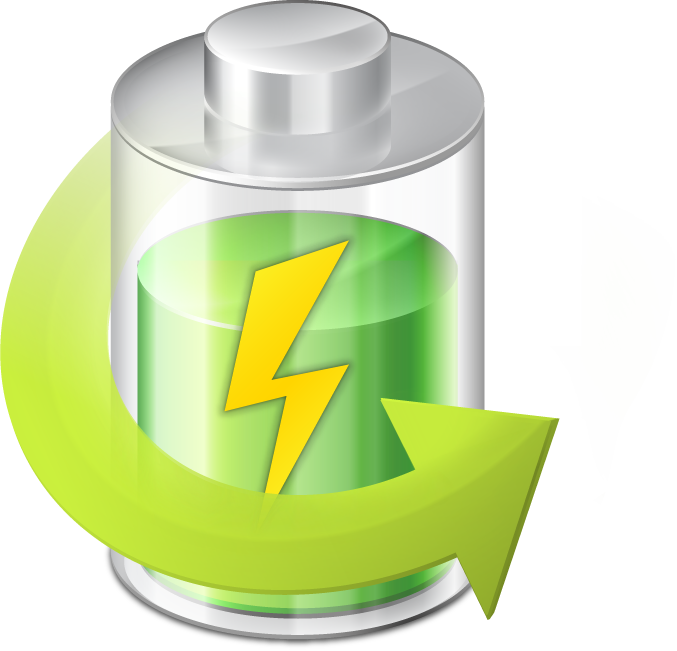 Eco Friendly Battery Concept PNG image