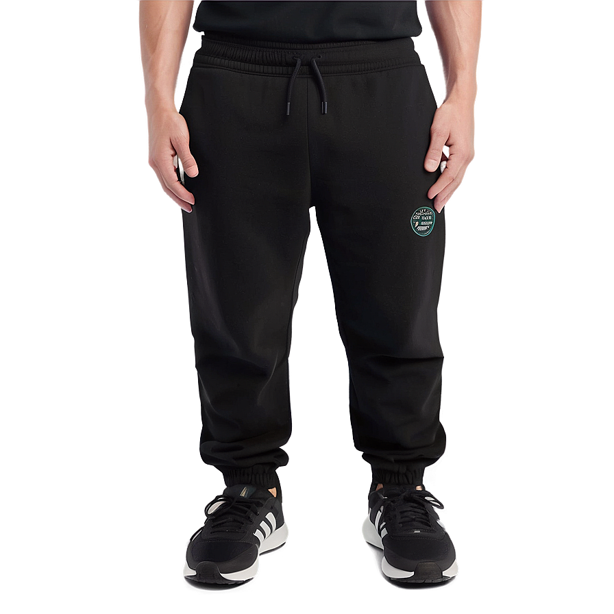 Eco-friendly Black Sweatpants Png Jrv85 PNG image