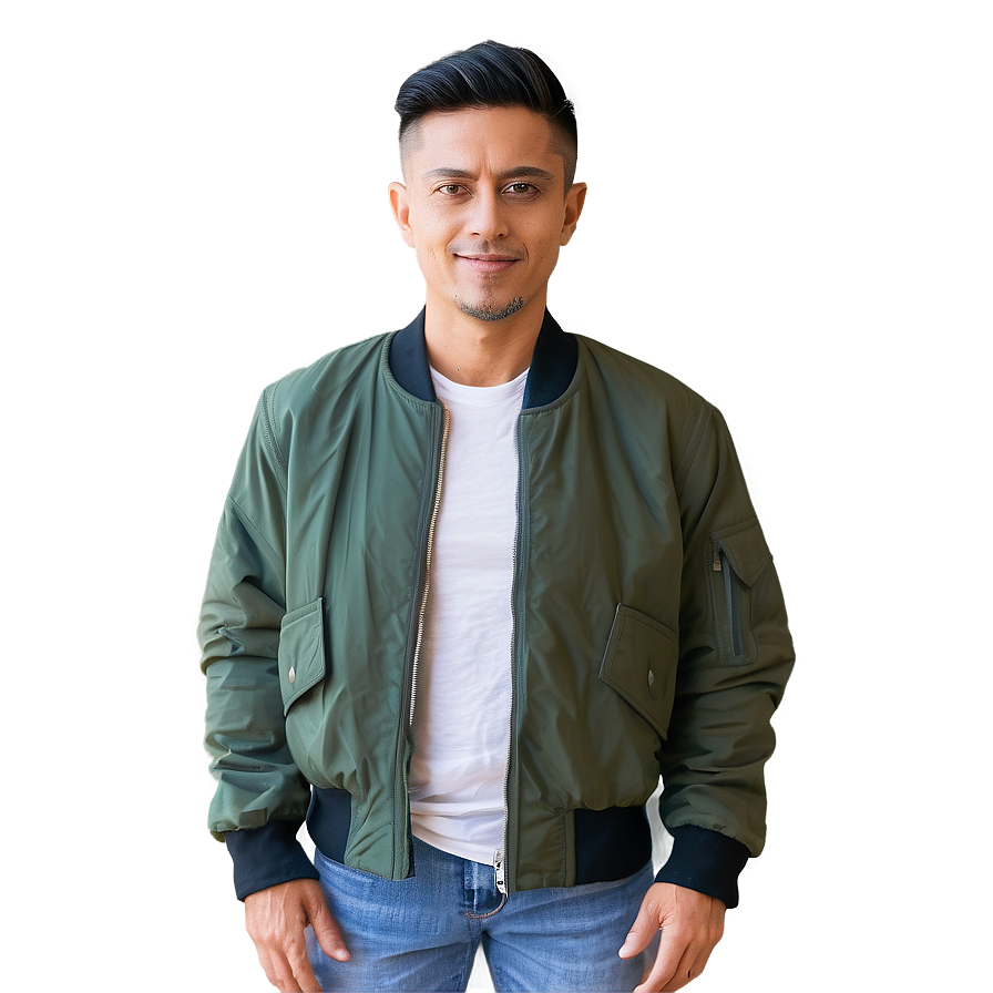 Eco-friendly Bomber Jacket Sustainable Png Jso23 PNG image