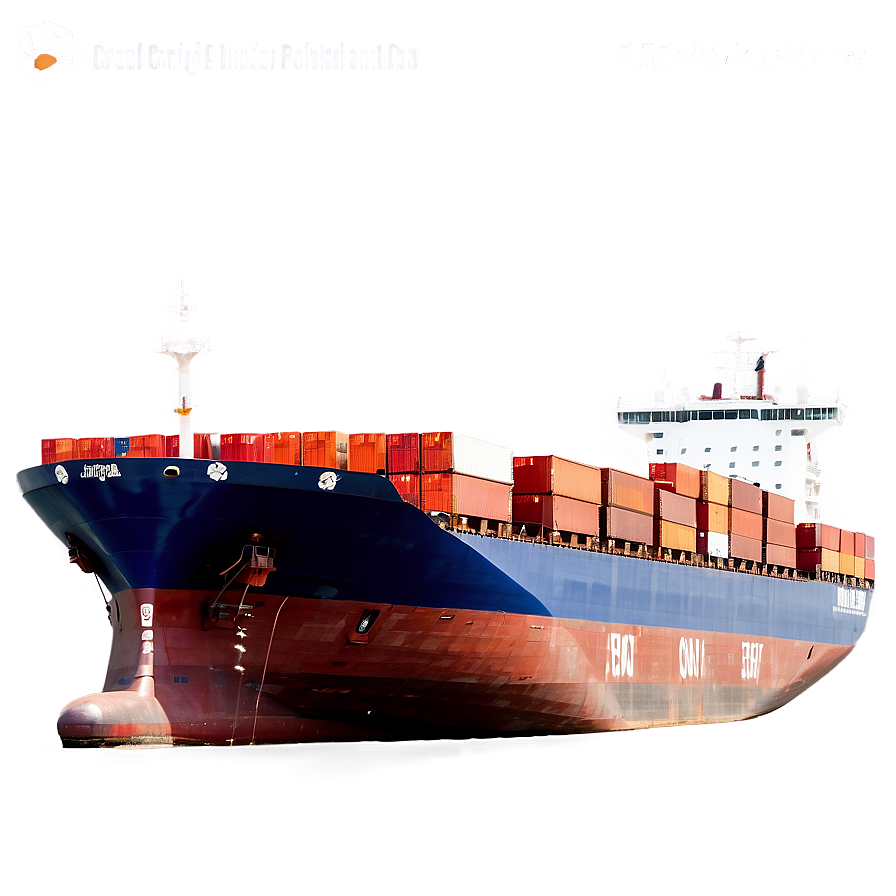 Eco-friendly Cargo Ship Png 26 PNG image