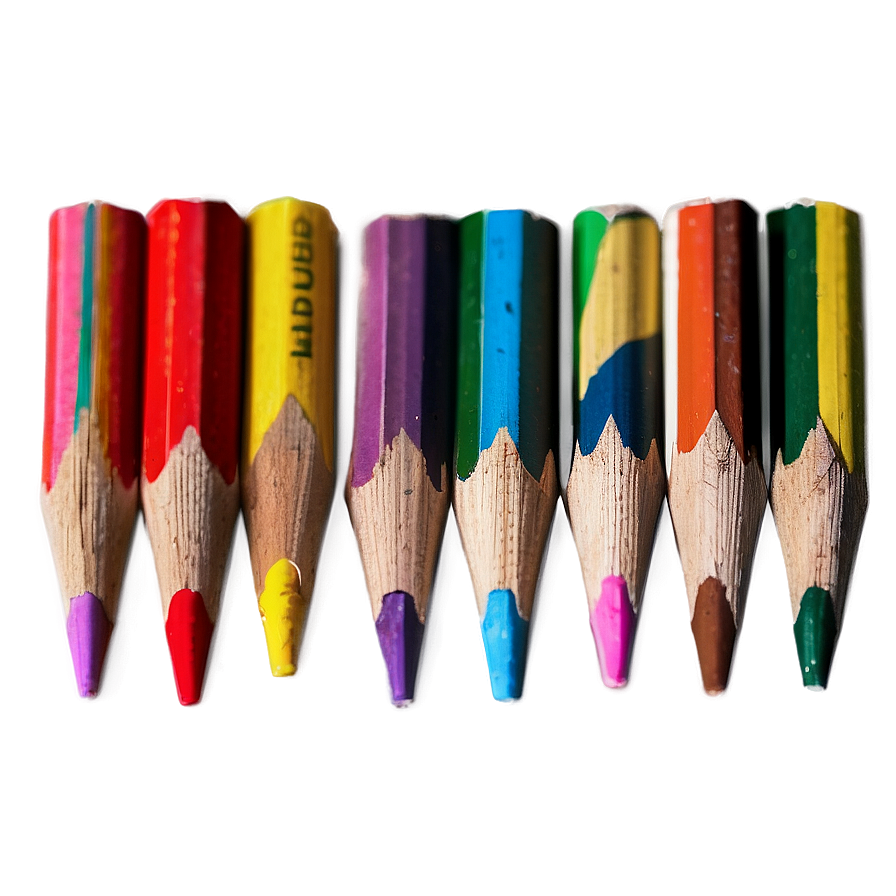 Eco-friendly Colored Pencils Png Hop PNG image