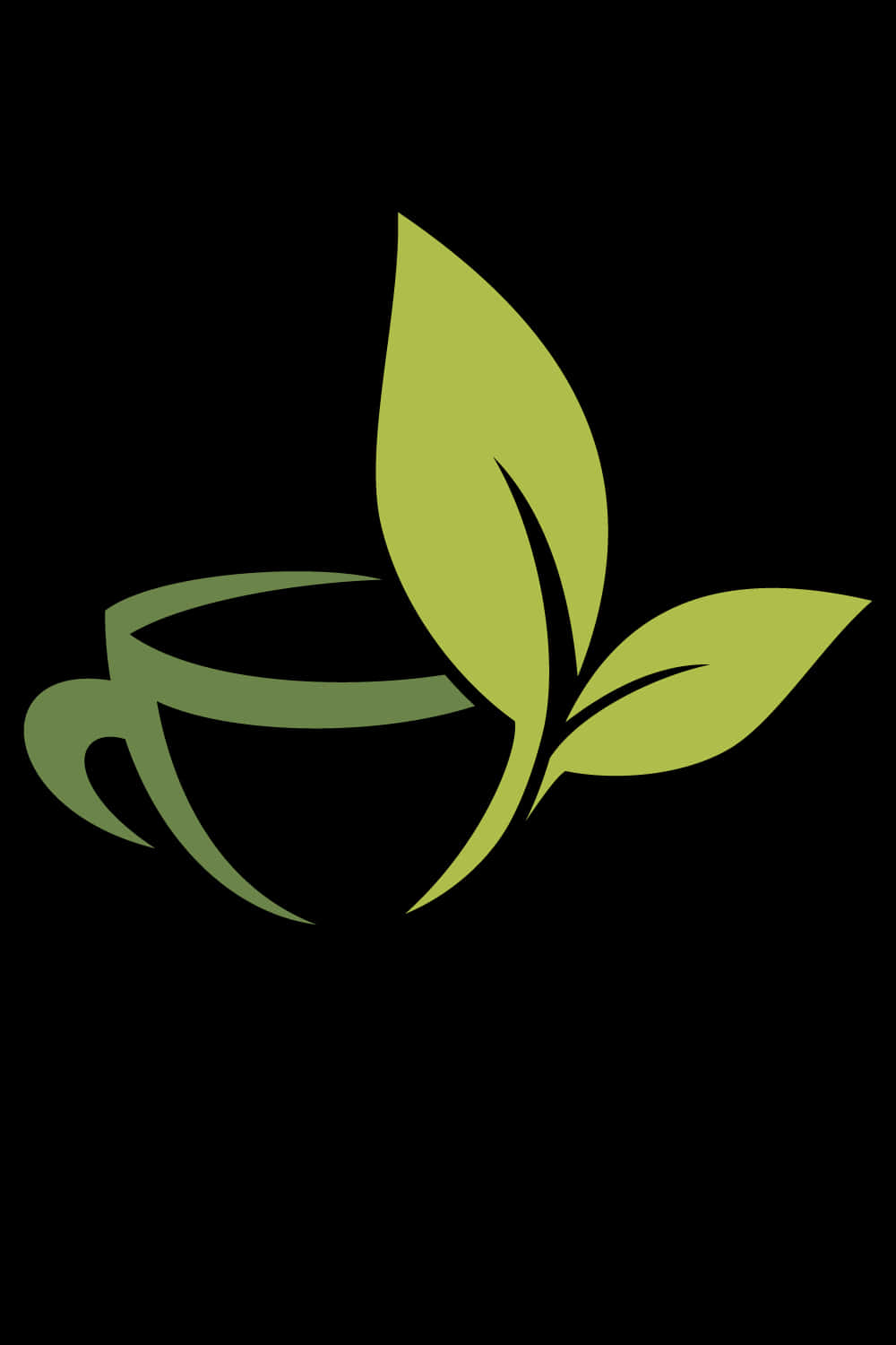 Eco Friendly Cup Leaf Design PNG image