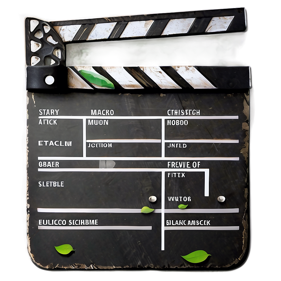 Eco-friendly Film Slate Png Xvn45 PNG image