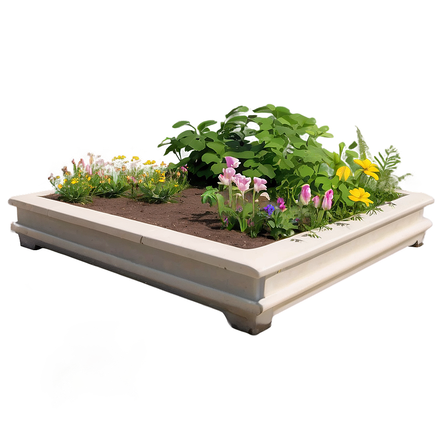 Eco-friendly Flower Bed Png Cme68 PNG image