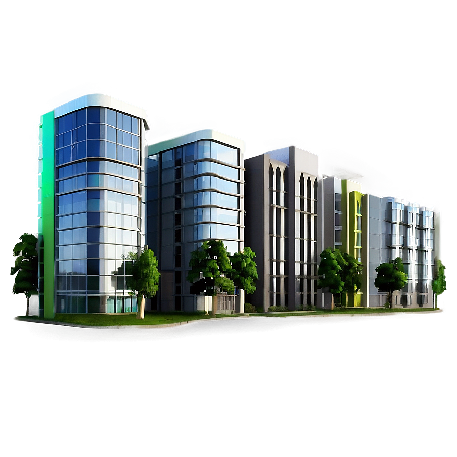 Eco-friendly Green Building Png 05242024 PNG image