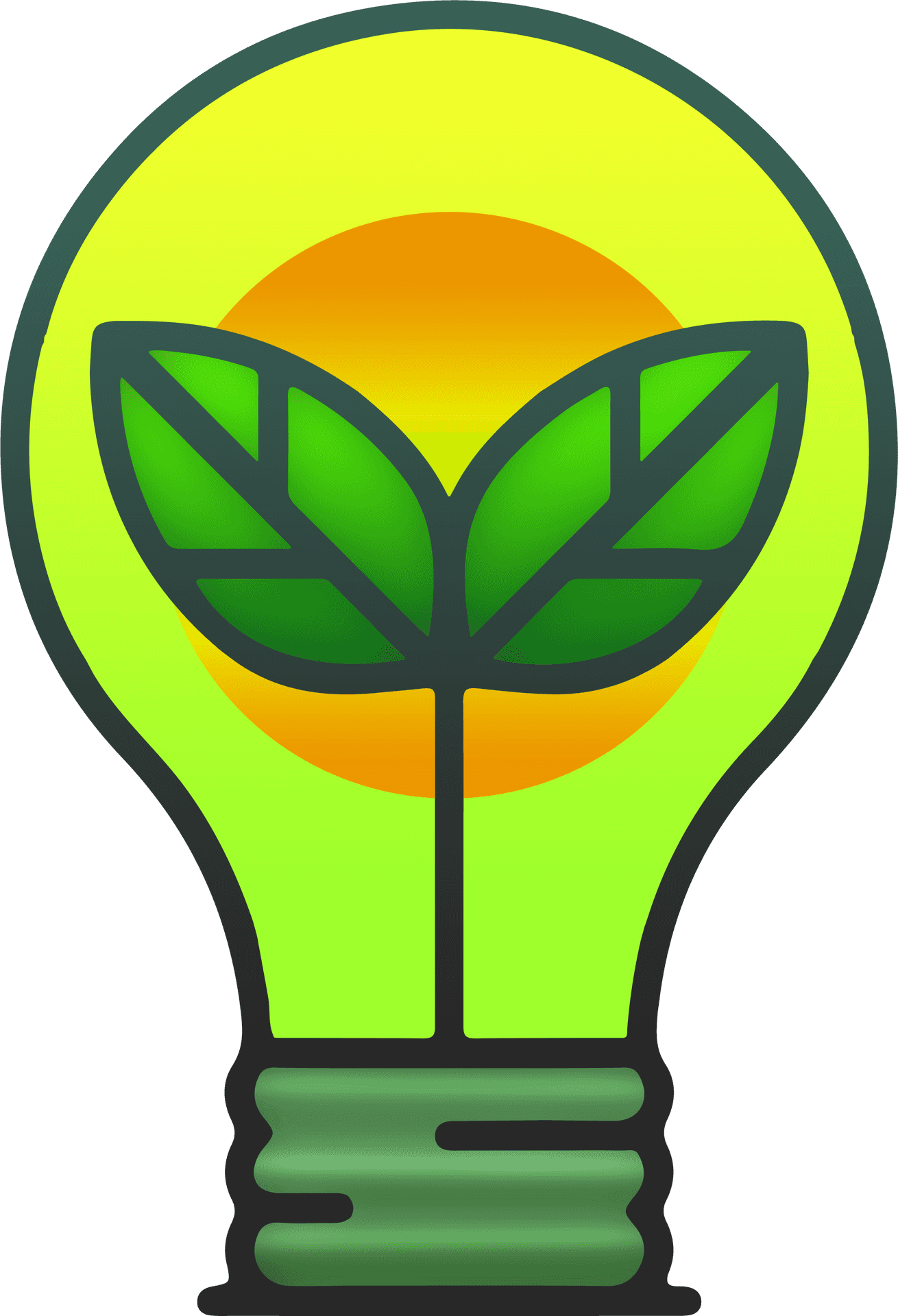 Eco Friendly Lightbulb Concept PNG image