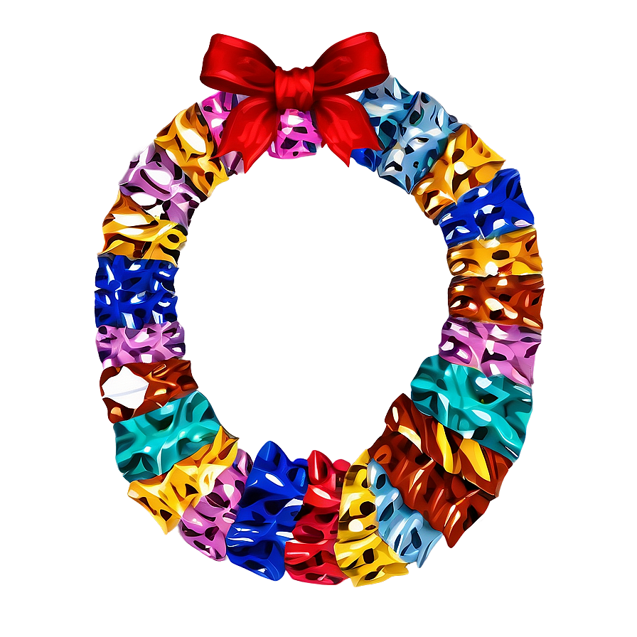 Eco-friendly Recycled Material Wreath Png 05242024 PNG image