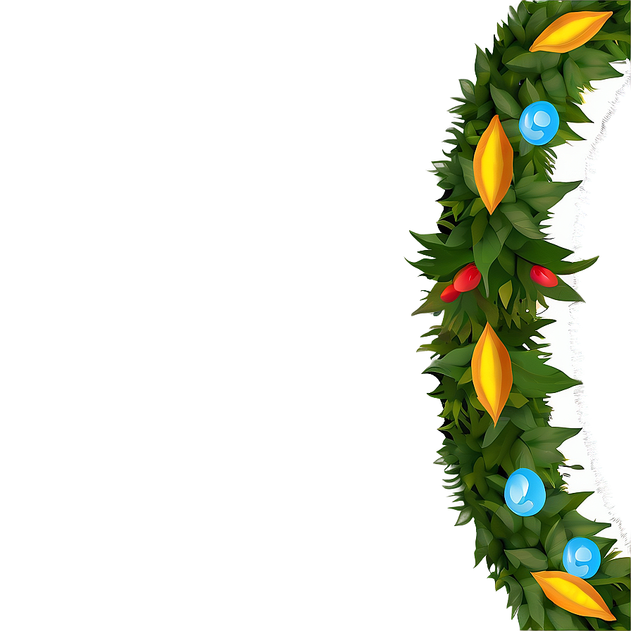 Eco-friendly Recycled Material Wreath Png 05242024 PNG image