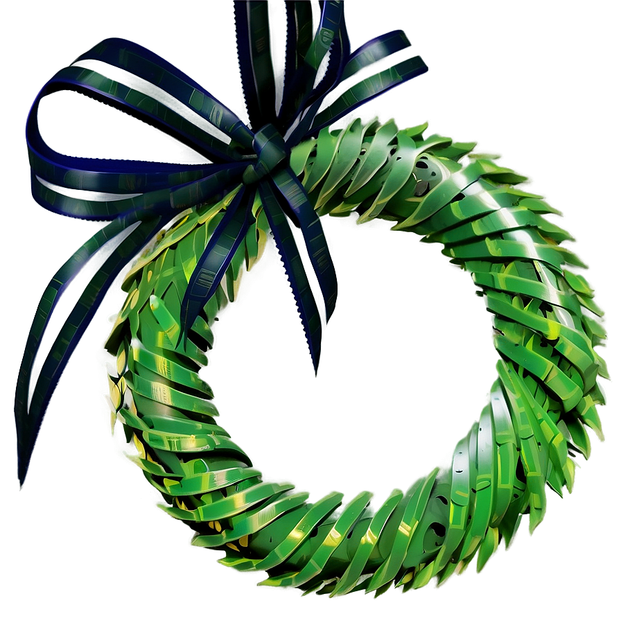 Eco-friendly Recycled Material Wreath Png 7 PNG image