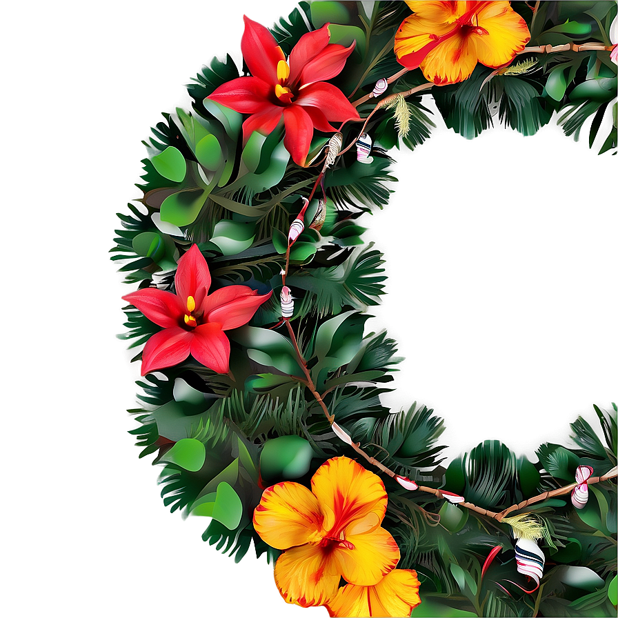 Eco-friendly Recycled Material Wreath Png Aqj PNG image