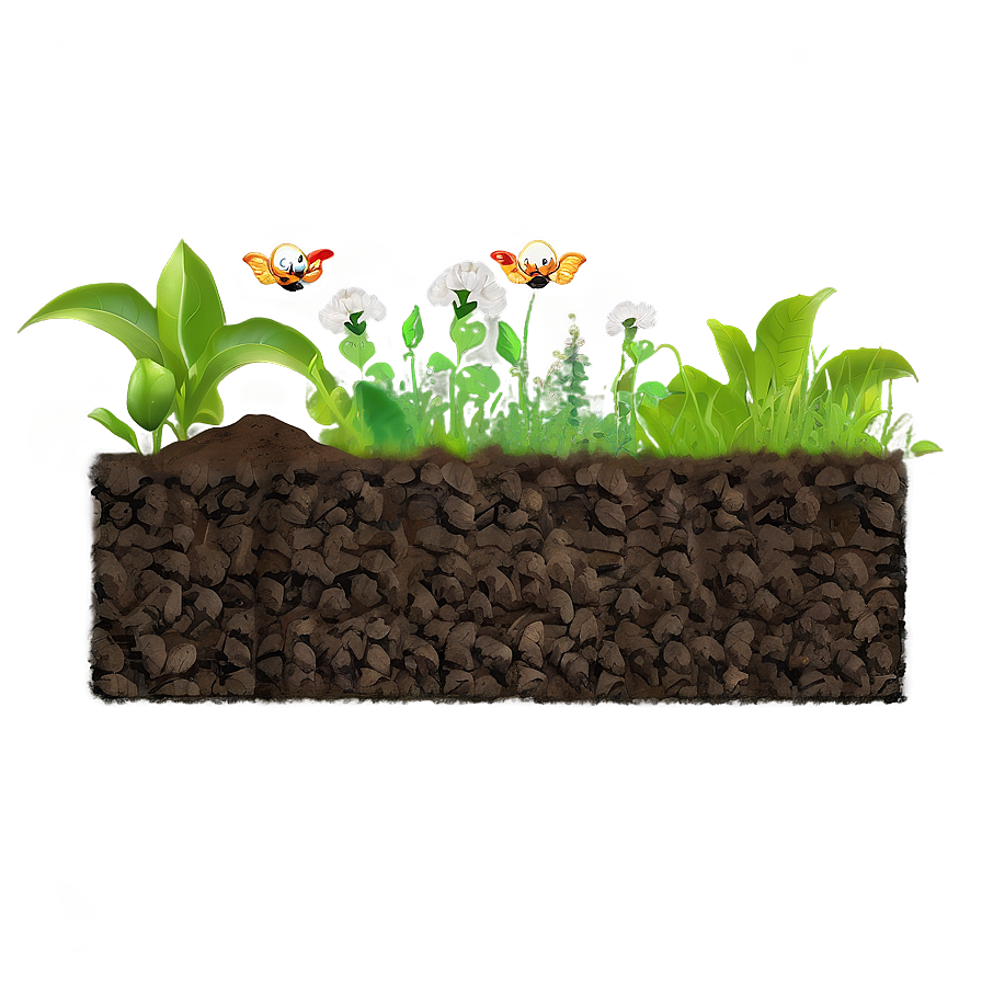 Eco Garden Dirt Texture Png Xmi PNG image