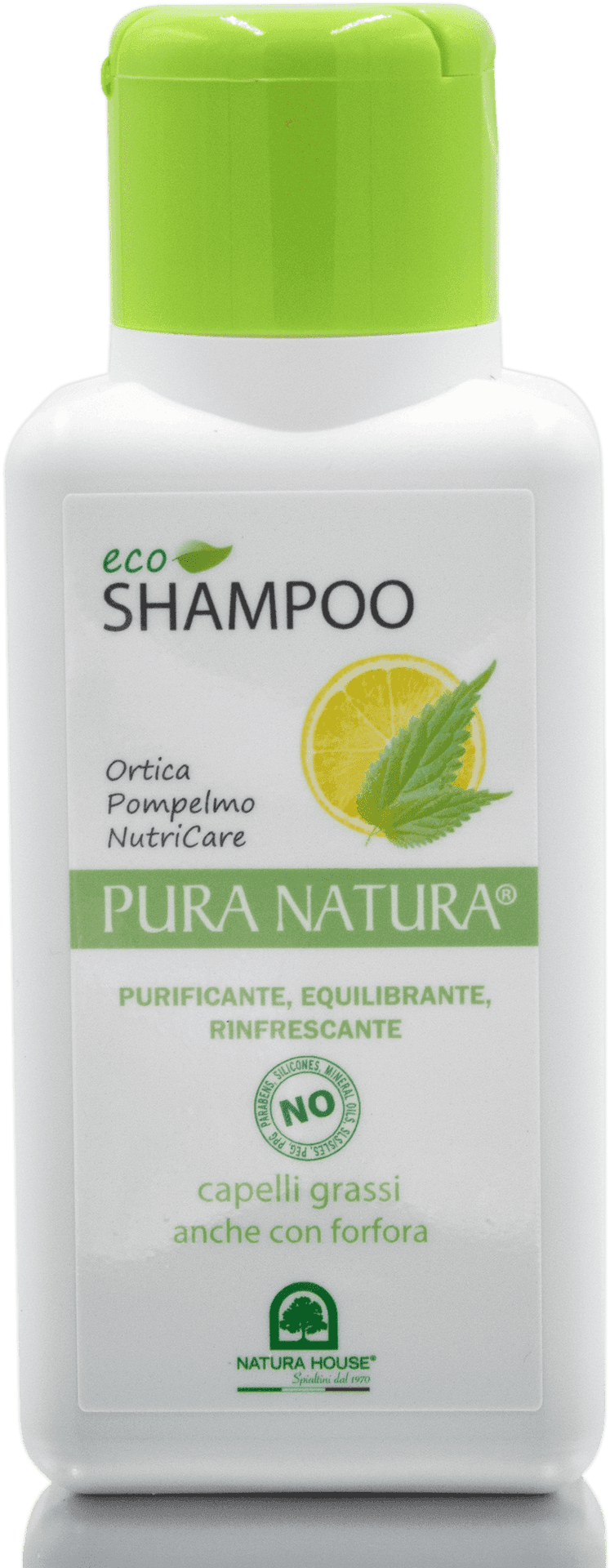 Eco Shampoo Bottlewith Nettleand Grapefruit PNG image