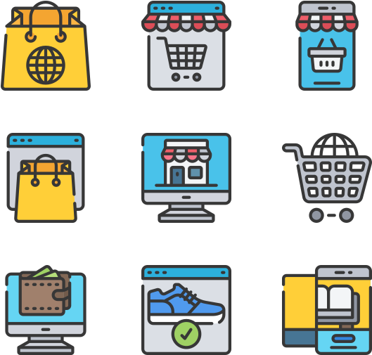 Ecommerce Icons Set PNG image