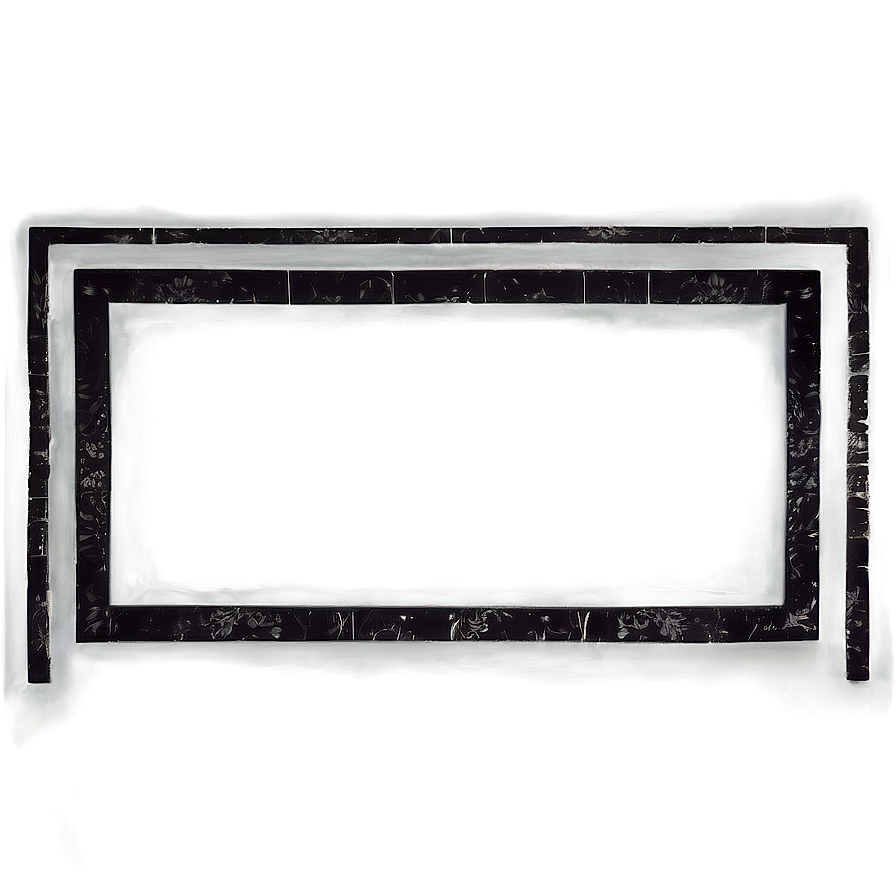 Edgy Black Grunge Border Png Juy60 PNG image