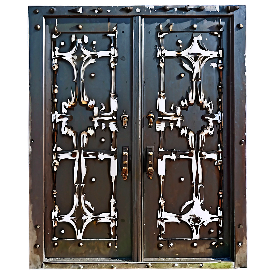 Edgy Iron Door Png 05042024 PNG image